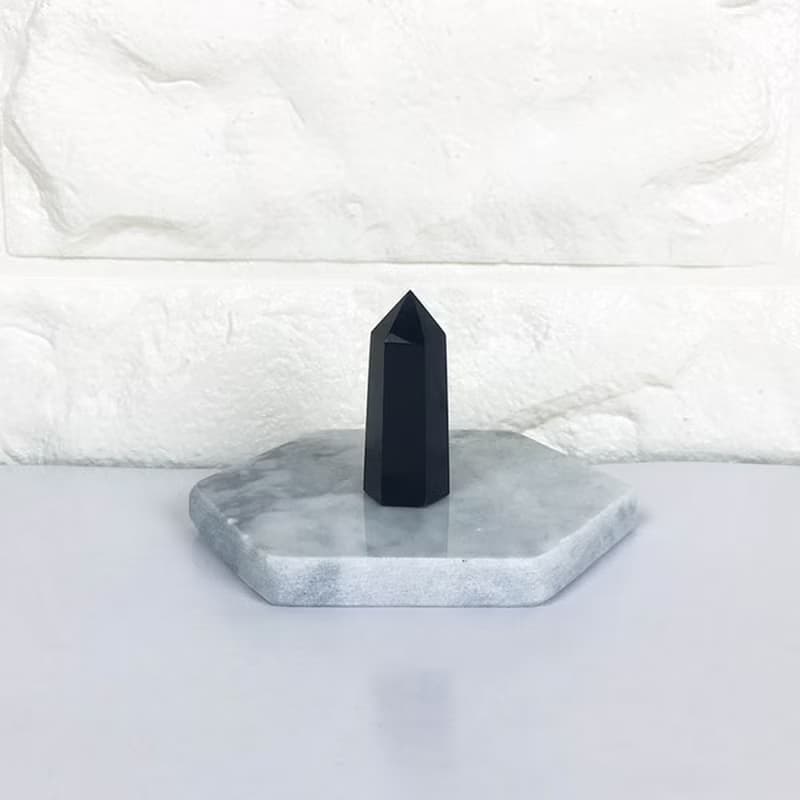 水晶柱-粉晶 黃虎眼石 黑曜石 螢石 白水晶 紫水晶辦公室裝置擺飾