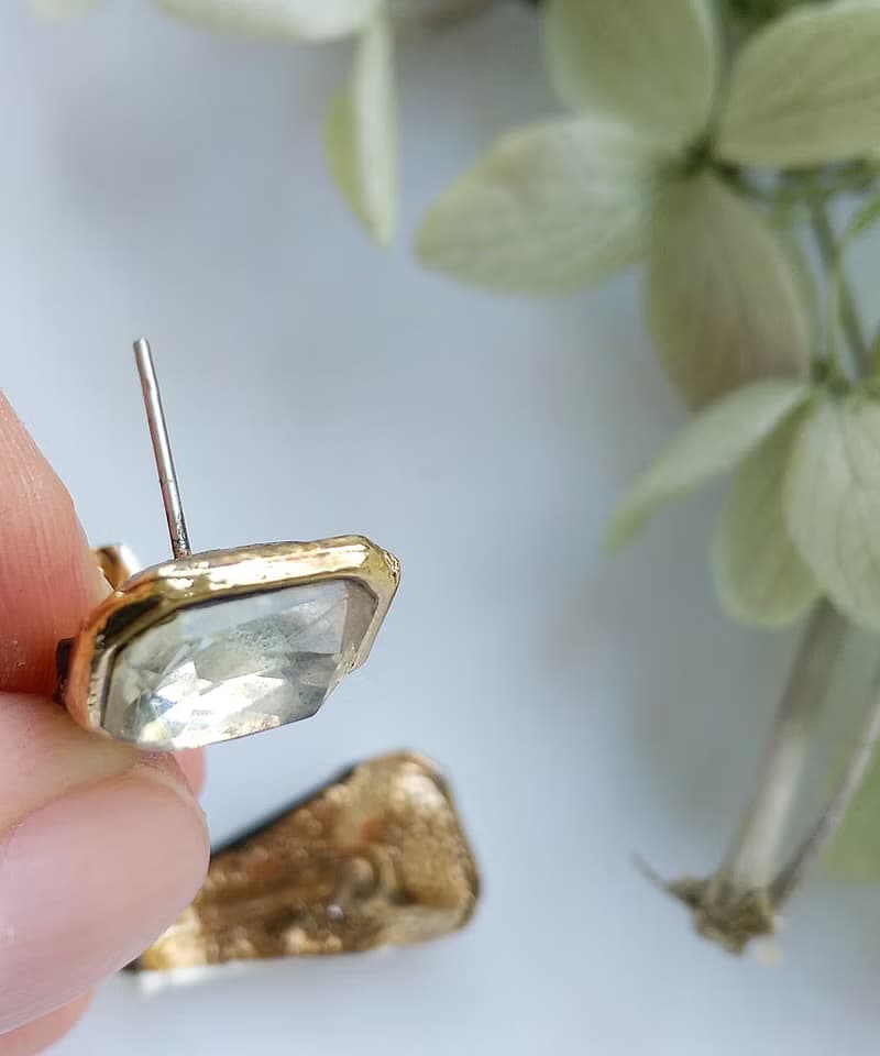 Vintage Jewelry 西洋古董飾品 摩登 都會 黑白鑽 針式耳環