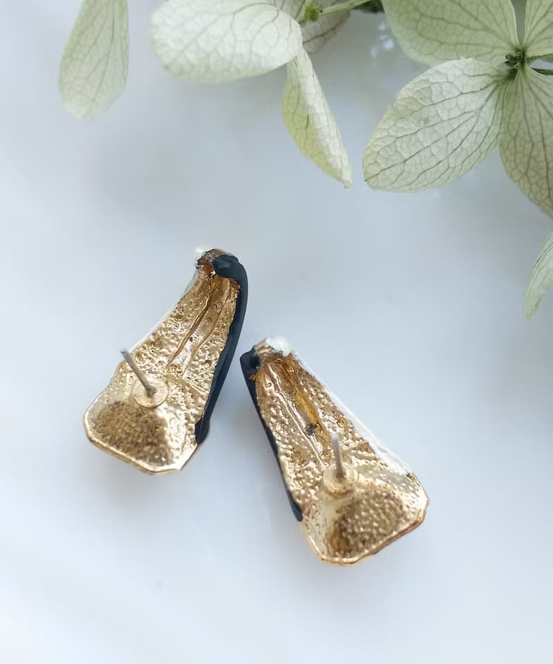 Vintage Jewelry 西洋古董飾品 摩登 都會 黑白鑽 針式耳環