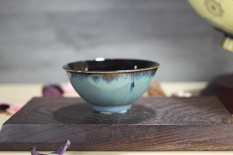 【送禮好物】100ml 天目釉 敞口茶盞杯 酒杯 鶯歌名家葉敏祥作