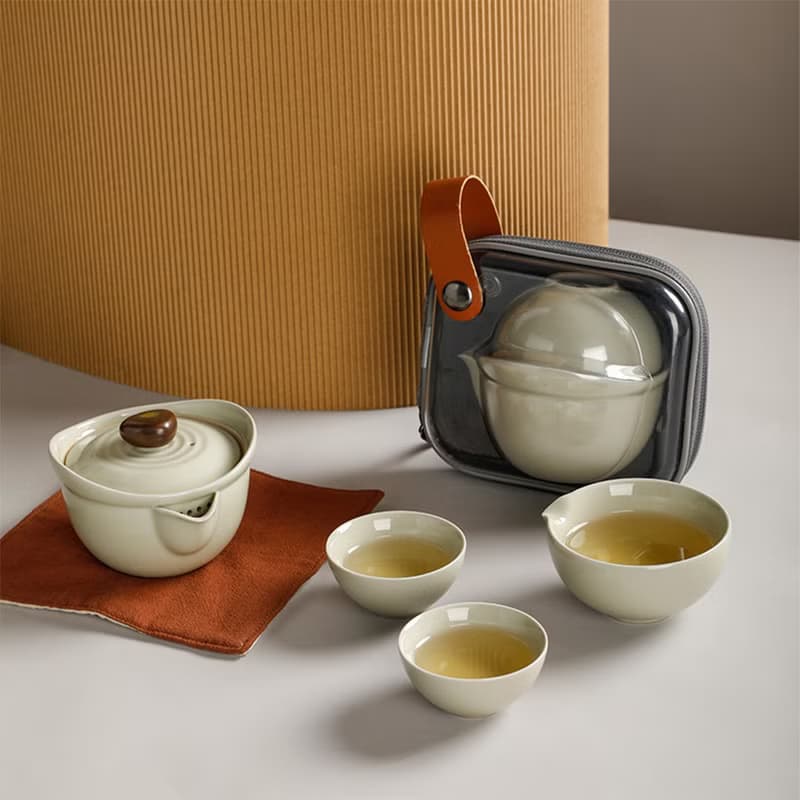 【聖誕禮盒】石上清泉 | 便捷式快客杯一壺兩杯中式功夫茶套裝