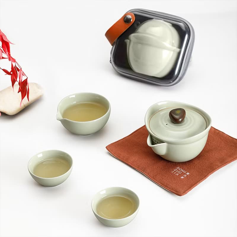 【聖誕禮盒】石上清泉 | 便捷式快客杯一壺兩杯中式功夫茶套裝