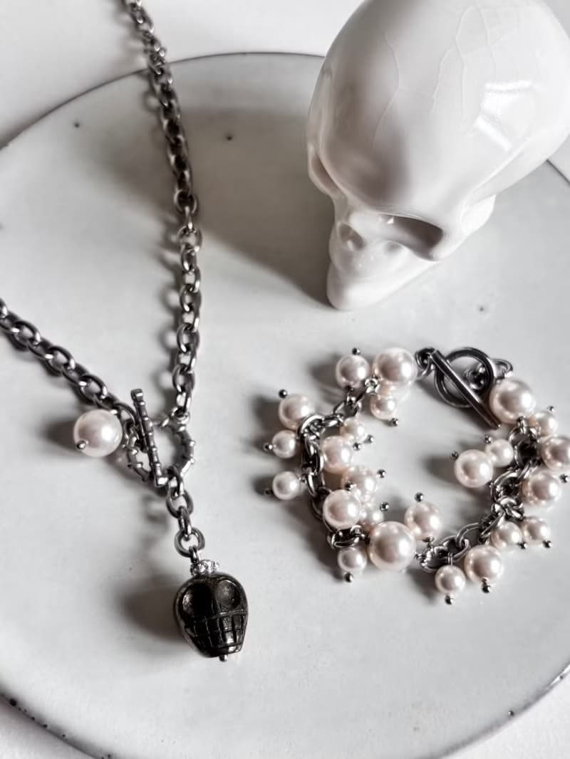 豐盛 不鏽鋼珍珠手鍊 手環 (白珍珠)