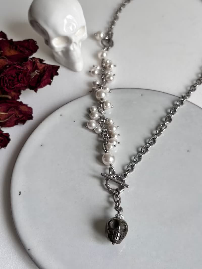 豐盛 不鏽鋼珍珠手鍊 手環 (白珍珠)