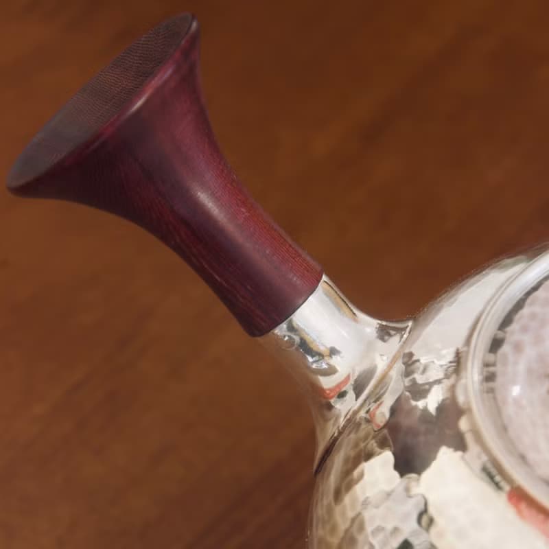 尚幀品 蘋果形側把急須 純銀橫手急須 足銀銀壺 200cc