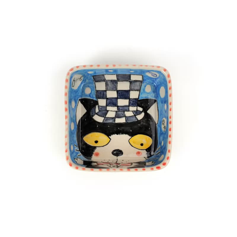 Nice Little Clay 方盤 可愛貓 0302L-30