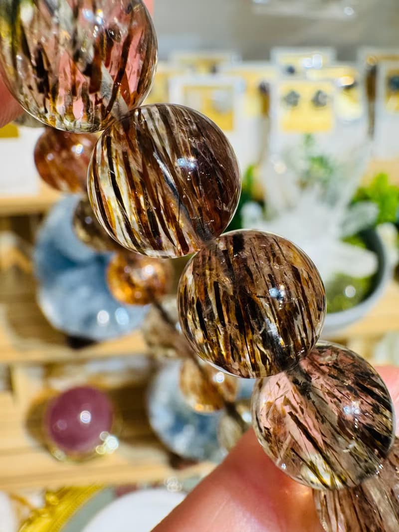 小精品招財濃色黑金超11.8-12mm44.65g旺正財招偏財貴人緣好運