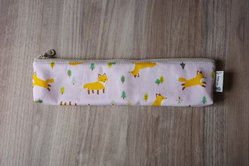 快樂狐狸 粉 - 餐具袋 環保餐具袋 | 海柏手作