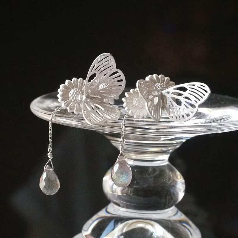 パラディ ピアス シルバー ラブラドライト 片耳