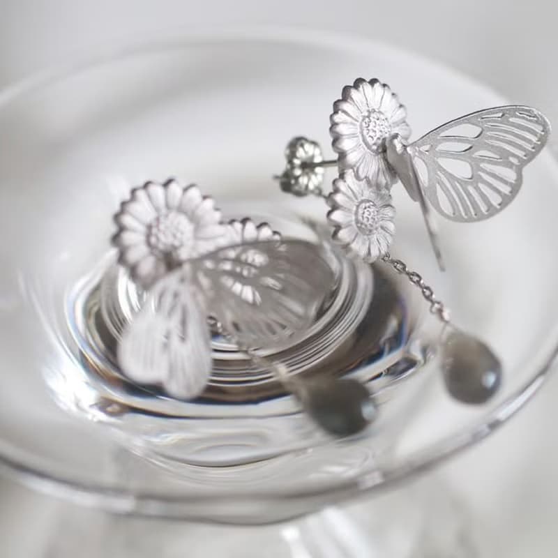 パラディ ピアス シルバー ラブラドライト 片耳