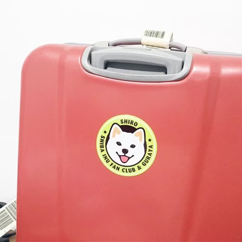 倉屋原創 柴犬反射車貼/行李箱/不干膠貼