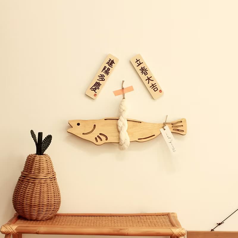 Newlyweds Home Gift  Apartment Ornament  lucky Fish Christmas  gift box set 34cm
