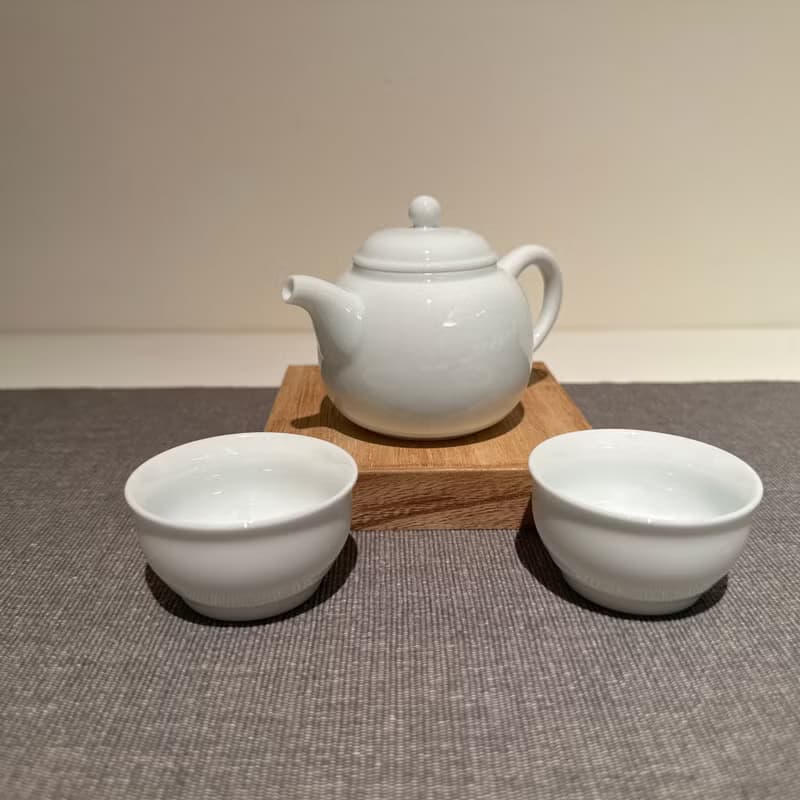 【瓷】青天潤瓷壺(一壺二杯)精緻泡茶壺