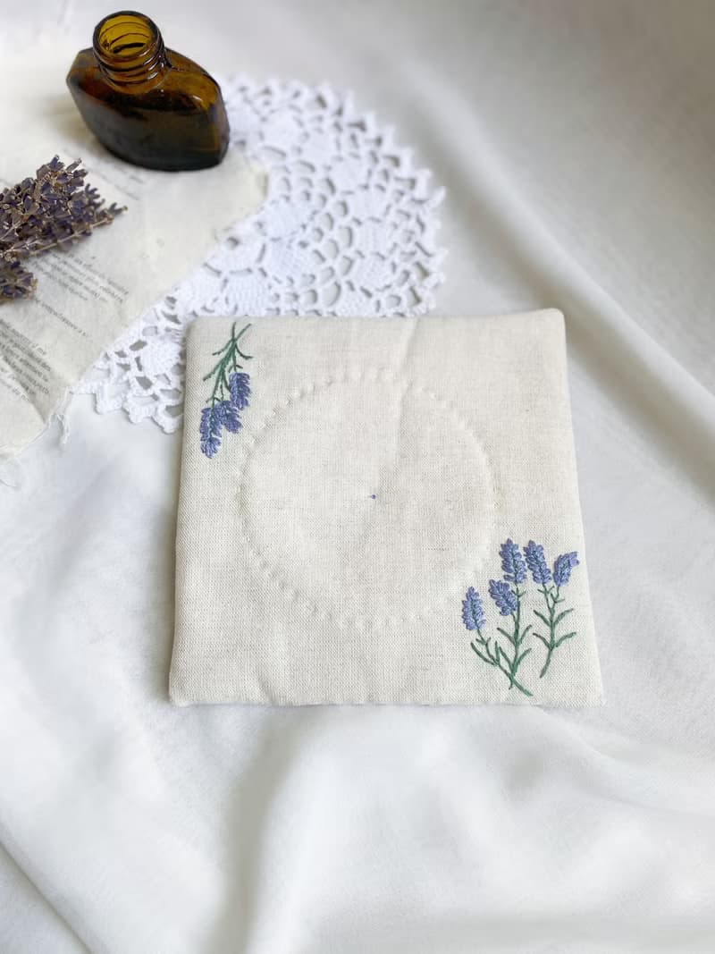【芳小姐手作】芬芳薰衣草刺繡鍋墊 母親節禮物 禮物 畢業禮物