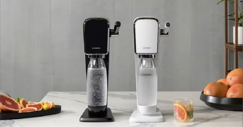 【贈1L水瓶*2】ART自動扣瓶氣泡水機-黑/白
