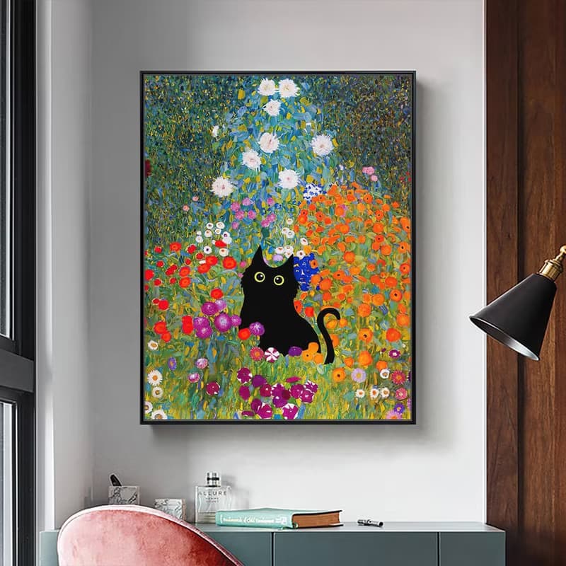 CAT‧花園_掛畫_動物系列_台灣製造 兩個工作天快速出貨