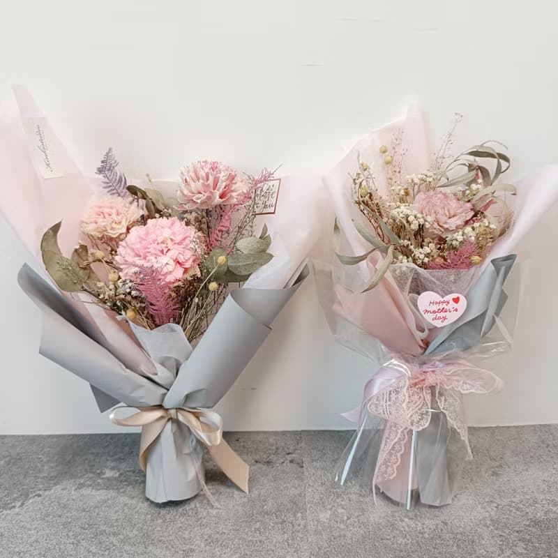 畢業老師禮物花束向日葵 情人節禮物花束 康乃馨乾燥永生花束七夕