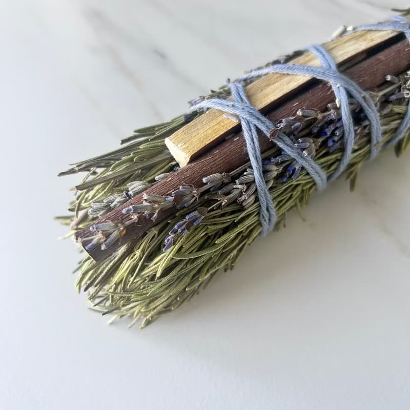 法國Totem Nature 有機淨化薰香套装 【貓頭鷹花束+瓷盤+棉麻提袋