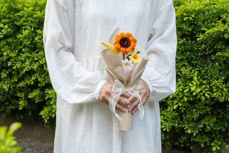 偷偷為你開的花系列 情人節告白 生日手工毛根花束