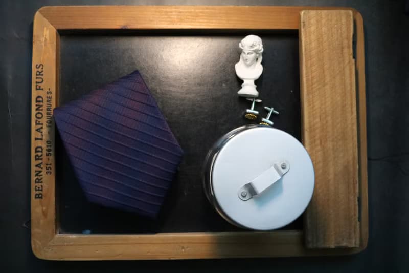紫蘭色斜條紋暗紋領帶正裝商務紳士necktie