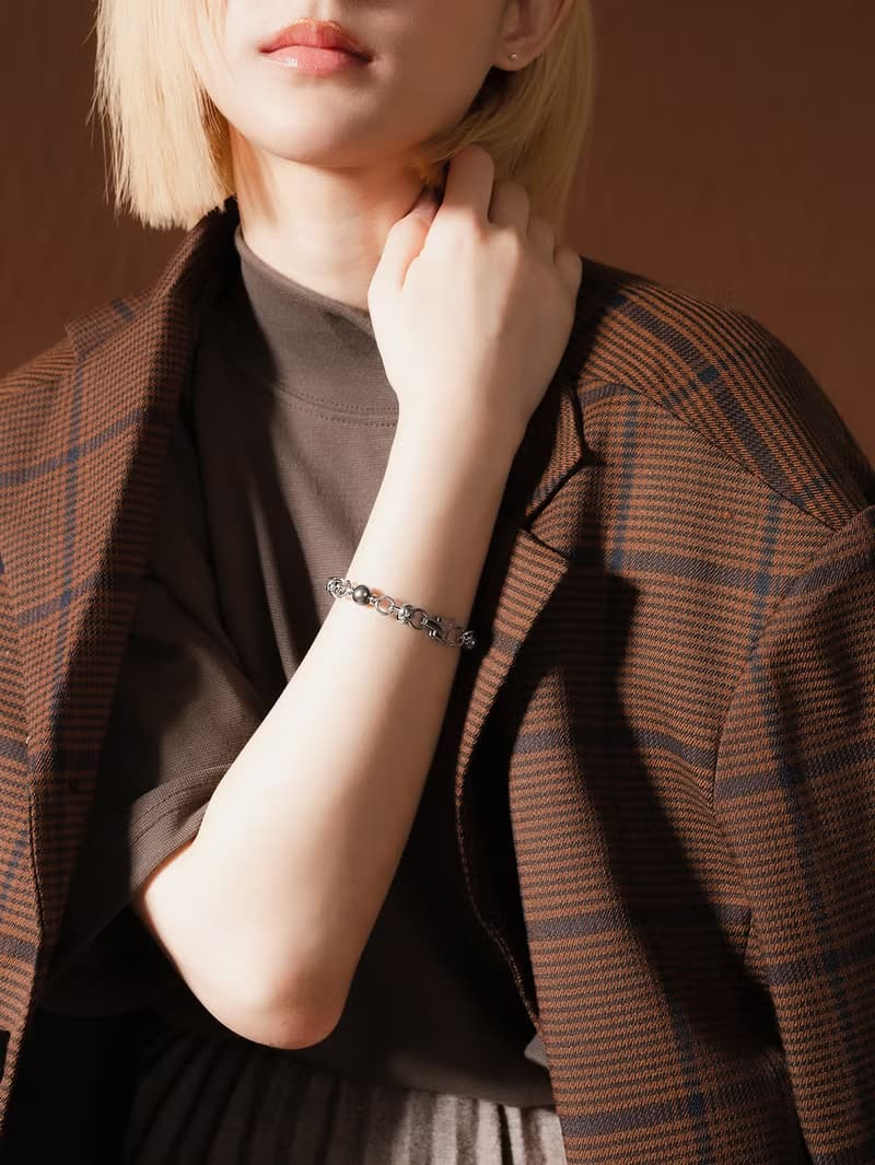 Unisex | 極晝系列 - 夜 * 不鏽鋼珍珠手鍊