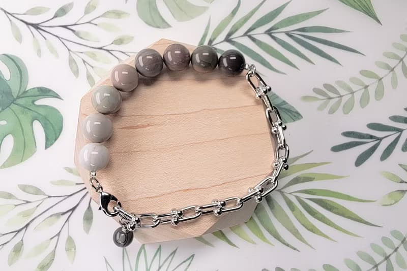 Six Cats 天然石  阿拉善 漸層莫蘭迪色 祈福開運手鍊 禮物