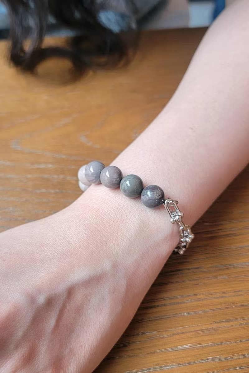 Six Cats 天然石  阿拉善 漸層莫蘭迪色 祈福開運手鍊 禮物