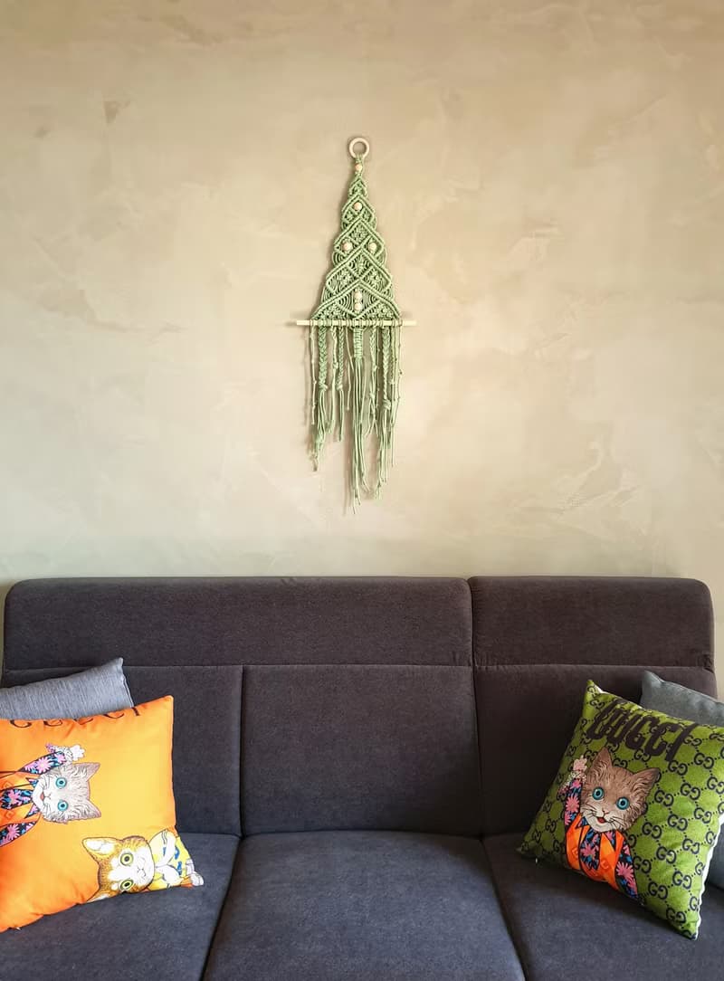 Faith Handmade | 手工編織聖誕樹 掛毯 Macrame 交換禮物 訂製