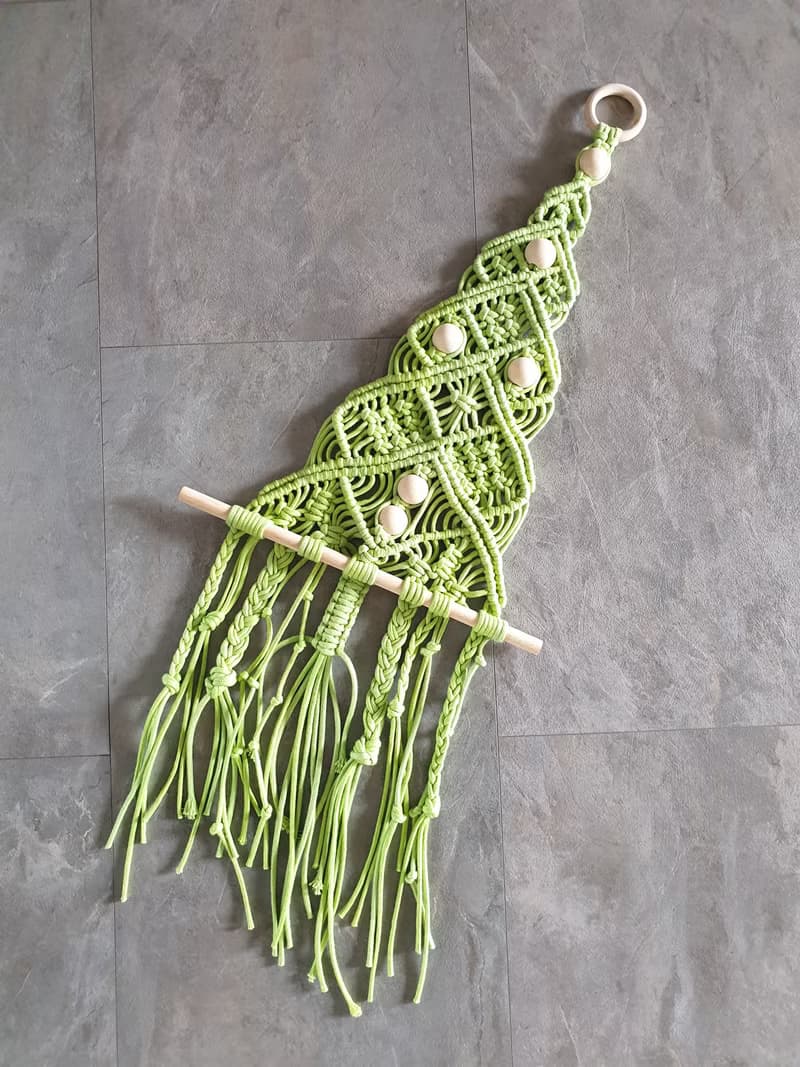 Faith Handmade | 手工編織聖誕樹 掛毯 Macrame 交換禮物 訂製