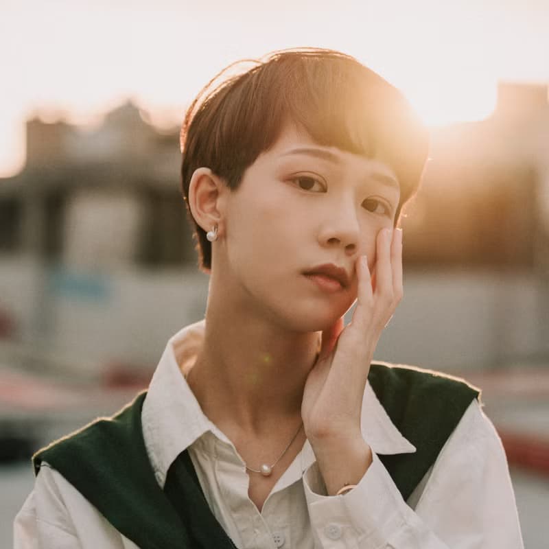 Melody_夾式珍珠耳環
