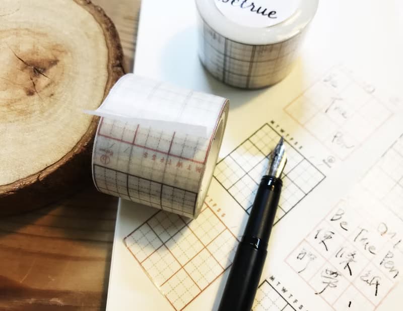 【生日禮物】Betrue_練字原創紙膠帶 日本和紙 簡約設計 手帳拼貼