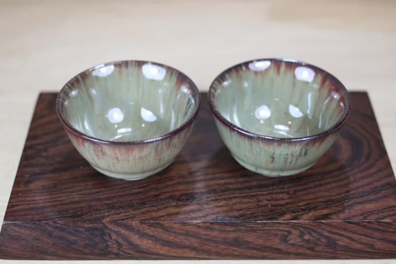 【母親節禮物】50ml 沙瀑 天目對杯 中式小茶杯 名家葉敏祥作品