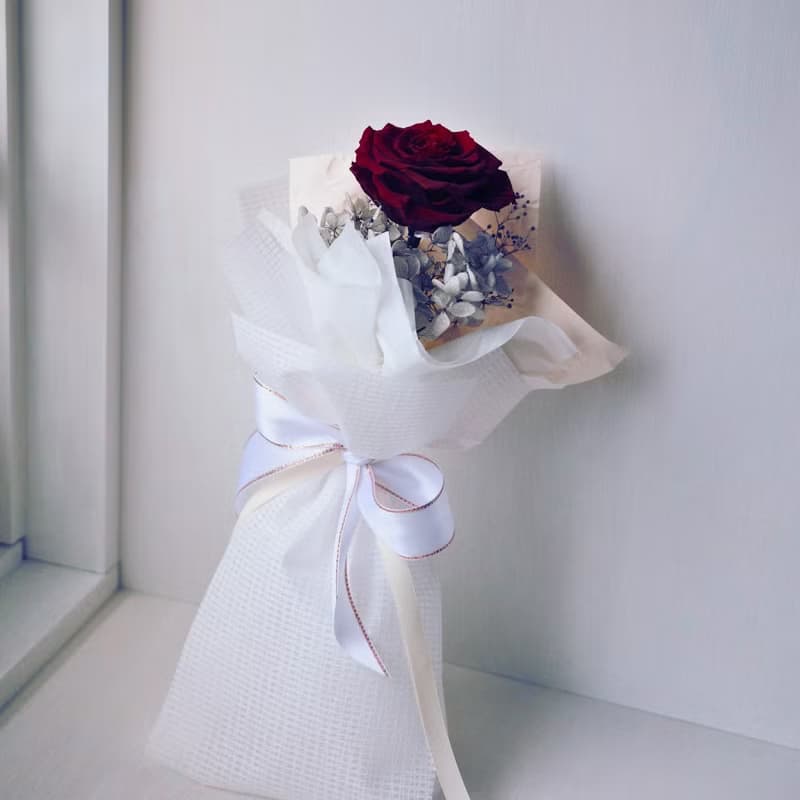 永生玫瑰花束  生日 l 週年 l 慶祝 l 紅色系