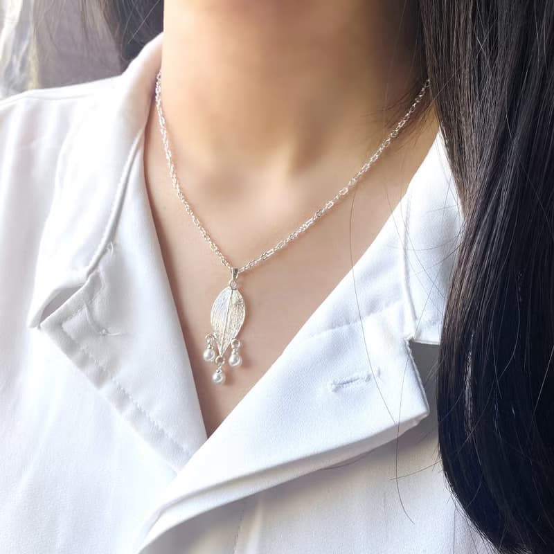 【純葉脈製作】珍富貴項鍊