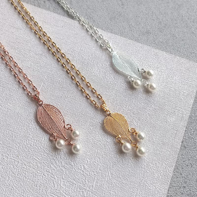 【純葉脈製作】珍富貴項鍊