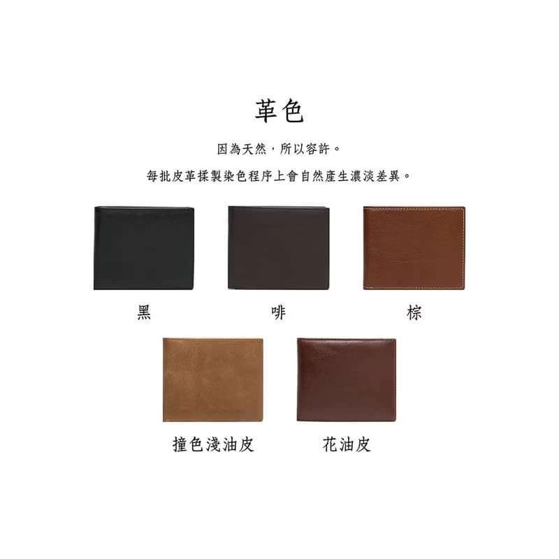 【禮盒】紳士好輕薄短夾 075 棕