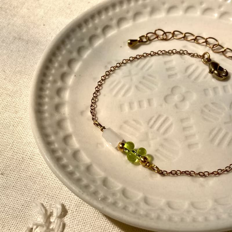 老林雜貨 | 青葡萄黃銅手鍊