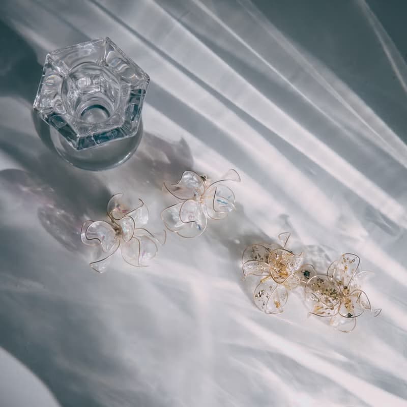 【潘朵拉-人魚彩】垂墜耳環 | 水晶花飾品 | 新娘飾品 | 交換禮物