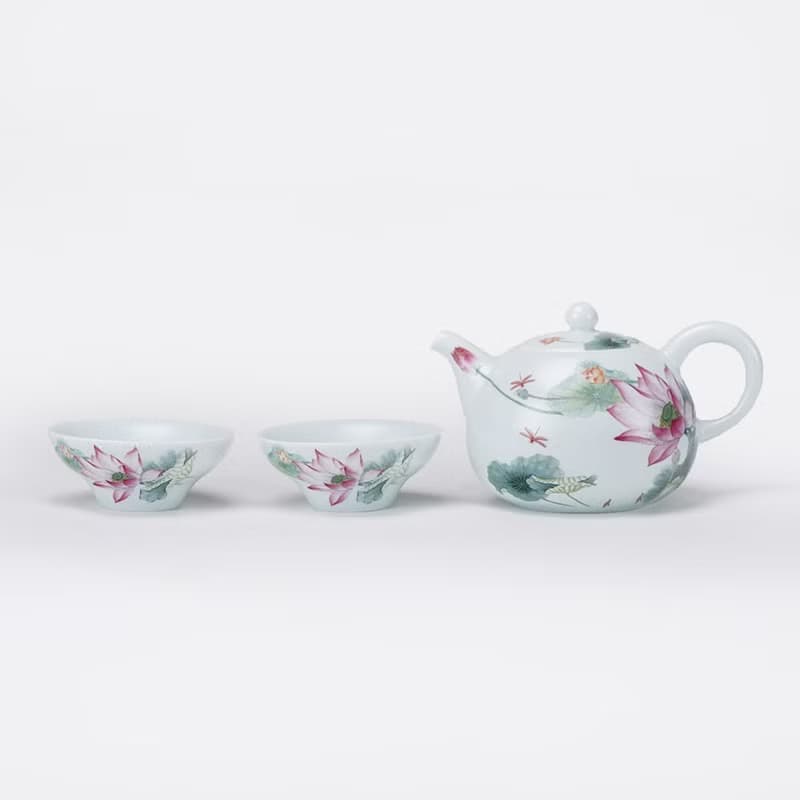 清風荷韵 茶具組 │1壺2杯│畢業禮物