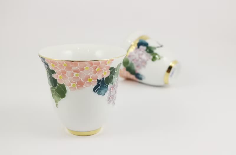 純手繪茶杯-金圓滿對杯