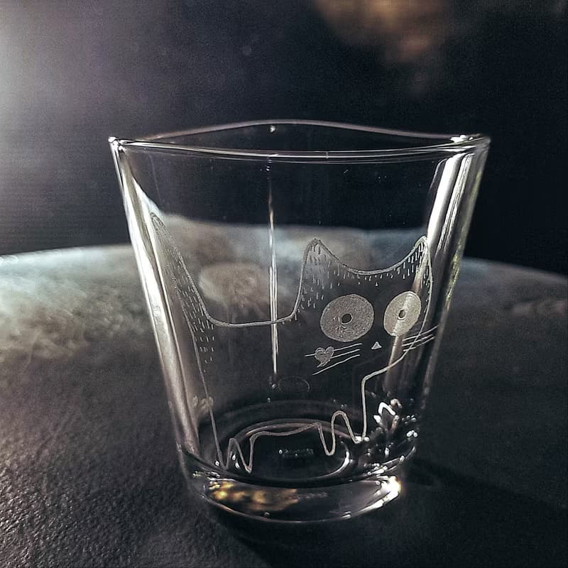 【可疊收納三角杯】客定手雕 飲品/調酒 雕圖/免費刻字