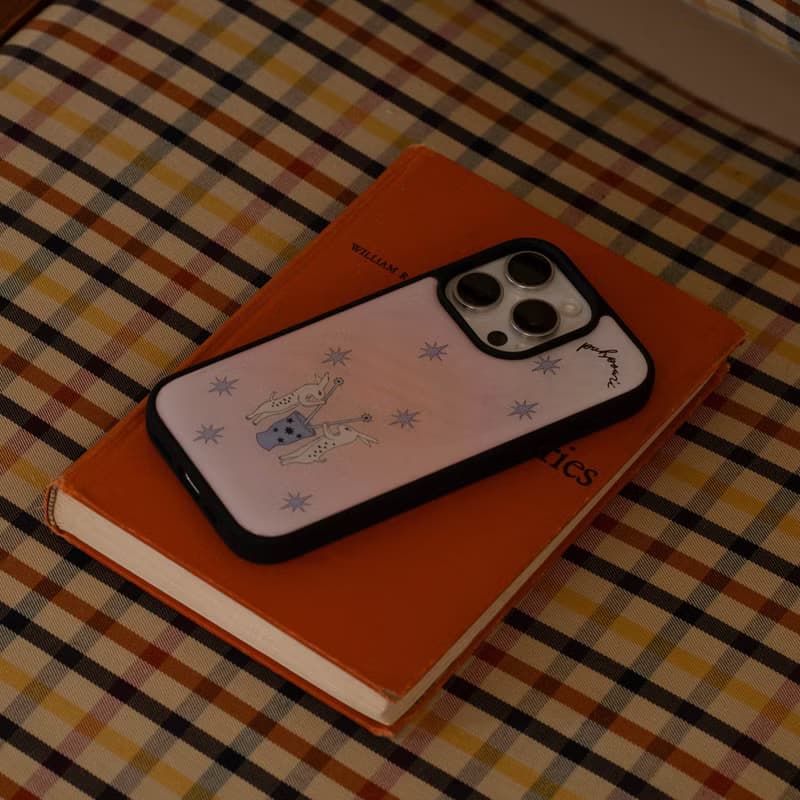Wish Rabbits (peachy pink) Phone Case