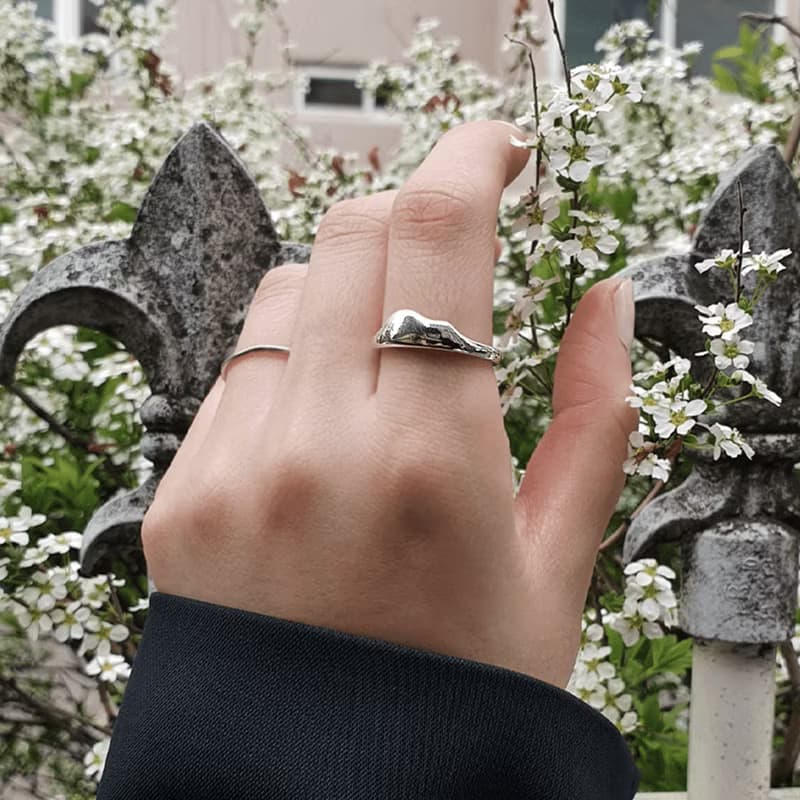 (925 Sterling Silver) Boa Constrictor Eating an Elephant Ring