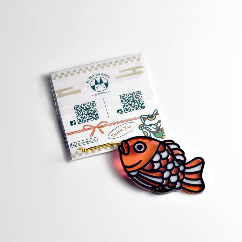 鯛魚燒 掛飾 / 匙扣  l 龍年 福貼 揮春 春聯 招財 招財貓