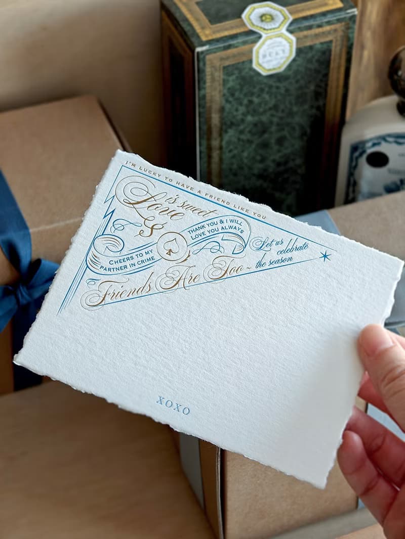 心意卡 | 高級感手撕紙Letterpress印製