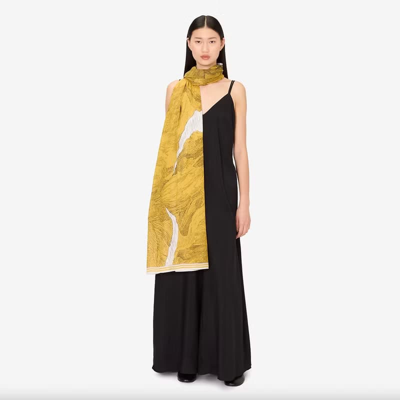 【INOUI EDITIONS】BALTHAZAR 純棉圍巾 / YELLOW