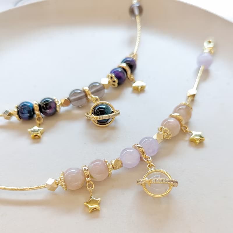 1KM追尋恆星•天然石設計手鍊-2色