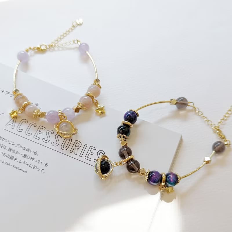 1KM追尋恆星•天然石設計手鍊-2色