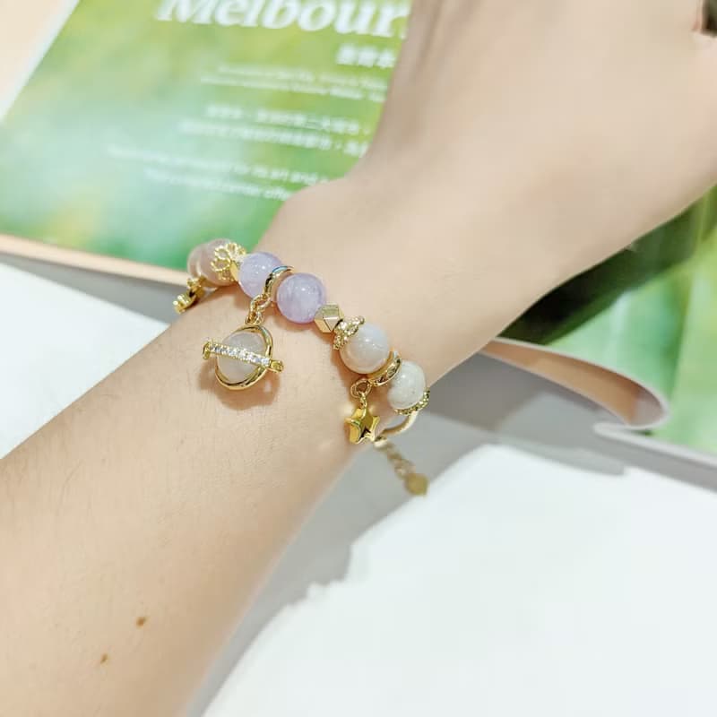 1KM追尋恆星•天然石設計手鍊-2色