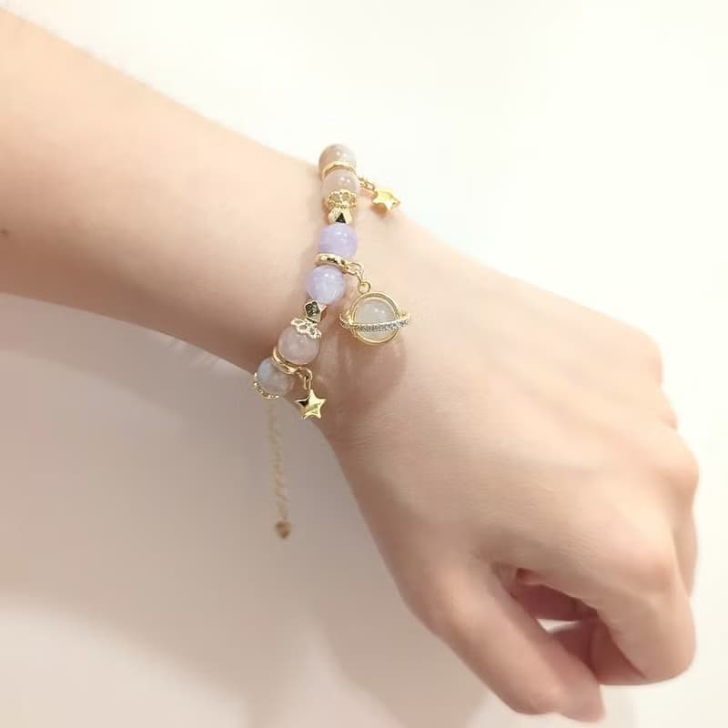 1KM追尋恆星•天然石設計手鍊-2色